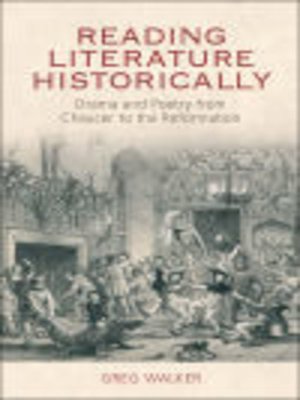 cover image of Reading Literature Historically